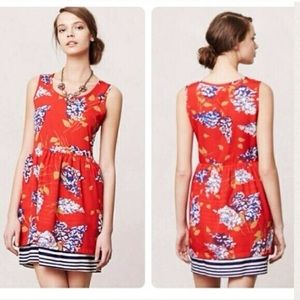 Anthropologie Dresses - Anthropology Porridge Red Floral Sleeveless Dress Anthropologie Dresses - Anthropology Porridge Red Floral Sleeveless Dress